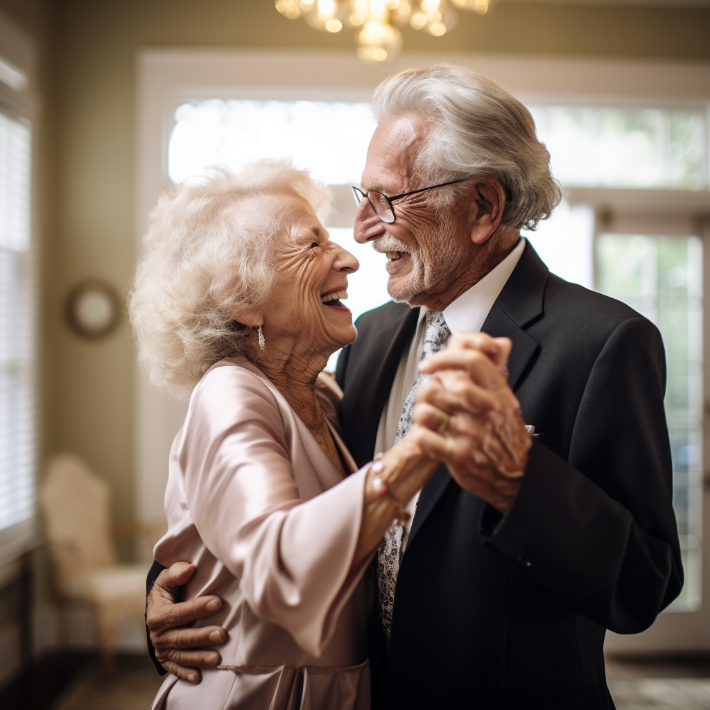 long last love of elderly couple